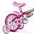 Bicicleta Infantil Aro 12 Flower com Capacete Rosa - Nathor - Imagem 4