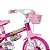 Bicicleta Infantil Aro 12 Flower com Capacete Rosa - Nathor - Imagem 3