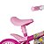 Bicicleta Infantil Aro 12 Flower com Capacete Rosa - Nathor - Imagem 5