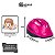 Capacete de Proteção Infantil Rosa Escuro e Preto - Nathor - Imagem 5
