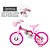 Bicicleta Infantil Aro 12 com Rodinhas Flower - Nathor - Imagem 5