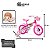 Bicicleta Infantil Aro 12 com Rodinhas Flower - Nathor - Imagem 8
