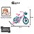 Bicicleta Infantil Aro 12 com Rodinhas Charm - Nathor - Imagem 8