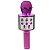 Microfone Karaokê Infantil WS858 Pink Sem Fio Com Bluetooth - Imagem 1