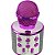Microfone Karaokê Infantil WS858 Pink Sem Fio Com Bluetooth - Imagem 2