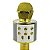 Microfone Karaokê Infantil WS858 Gold Sem Fio Com Bluetooth - Imagem 2