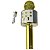Microfone Karaokê Infantil WS858 Gold Sem Fio Com Bluetooth - Imagem 6