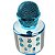 Microfone Karaokê Infantil WS858 Azul Sem Fio Com Bluetooth - Imagem 4