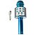 Microfone Karaokê Infantil WS858 Azul Sem Fio Com Bluetooth - Imagem 6