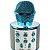 Microfone Karaokê Infantil WS858 Azul Sem Fio Com Bluetooth - Imagem 2