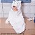 Toalha de Banho Branca com Capuz Urso - Laço Bebê - Imagem 8