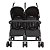 Carrinho de Bebê para Gêmeos Youme II Preto (15kg) - Kiddo - Imagem 1
