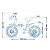 Bicicleta Infantil Aro 12 c Rodinhas Mini Antonella - Nathor - Imagem 6