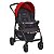 Carrinho de Bebê Ecco CZ Vermelho e Bebê Conforto Touring X - Imagem 2