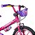 Bicicleta Infantil Aro 16 Top Girls e Capacete Rosa - Nathor - Imagem 5