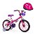 Bicicleta Infantil Aro 16 Top Girls e Capacete Rosa - Nathor - Imagem 1