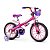 Bicicleta Infantil Aro 16 Top Girls e Capacete Rosa - Nathor - Imagem 2