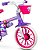 Bicicleta Infantil Aro 12 Violet e Capacete Rosa - Nathor - Imagem 3