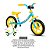 Bicicleta Infantil Balance Push Azul e Amarelo - Verden - Imagem 4