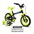 Bicicleta Infantil Jack Aro 12 Preto e Verde Limão - Verden - Imagem 5