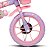 Bicicleta Infantil Amy Aro 12 Lilás e Rosa - Verden - Imagem 4