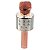 Microfone Karaokê Infantil WS858 Rose  Sem Fio Com Bluetooth - Imagem 1