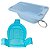 Banheira Plástica Rígida Azul e Rede Protetora de Banho - Imagem 1