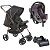 Carrinho Milano Rev II Preto Cobre Bebê Conforto e Base - Imagem 1