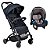 Carrinho de Bebê Zap Black e Bebê Conforto Touring X - Imagem 1