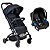 Carrinho de Bebê Zap Black e Bebê Conforto Touring X Preto - Imagem 1