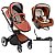 Carrinho Passeio Moisés c/ Bebê Conforto Candy e Base Isofix - Imagem 1