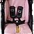 Carrinho de Bebê Romano Preto Rosa c/ Bebê Conforto e Base - Imagem 4