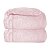 Cobertor Plush com Sherpa Ferrete Rosa Bebê - Laço Bebê - Imagem 1