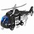 Helicóptero de Polícia Preto com Luz e Som 1:16 - Shiny Toys - Imagem 1