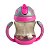 Copo Easy com Alça Válvula Canudo Rosa - Clingo - Imagem 1