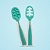 Kit Colheres de Treinamento Verde Água - Buba - Imagem 2