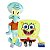 Kit Pelúcia Bob Esponja e Lula Molusco - Multikids - Imagem 1