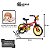 Kit Bicicleta Infantil Mickey Aro 12 Com Rodinhas E Capacete - Imagem 7