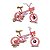 Bicicleta Infantil Princy Aro 12 Rosa e Dourado e Capacete - Imagem 2