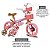 Bicicleta Infantil Princy Aro 12 Rosa e Dourado e Capacete - Imagem 6