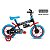 Kit Bicicleta Infantil Sonic Aro 12 Preto e Azul e Capacete - Imagem 5