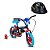 Kit Bicicleta Infantil Sonic Aro 12 Preto e Azul e Capacete - Imagem 1
