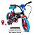 Kit Bicicleta Infantil Sonic Aro 12 Preto e Azul e Capacete - Imagem 6