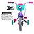 Bicicleta Infantil Aro 12 Com Rodinhas Cecizinha E Capacete - Imagem 4