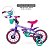 Bicicleta Infantil Aro 12 Com Rodinhas Cecizinha E Capacete - Imagem 2