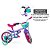 Bicicleta Infantil Aro 12 Com Rodinhas Cecizinha E Capacete - Imagem 5