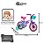 Bicicleta Infantil Aro 12 Com Rodinhas Cecizinha E Capacete - Imagem 7