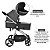 Carrinho de Bebê Moisés Jazz (0-15kg) Cinza e Preto - Litet - Imagem 4