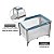 Berço Desmontável Multikids Baby DayDream Azul até 15 kg - Imagem 4