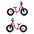Bicicleta Balance Infantil Nathor Aro 12 Raiada 2 Rosa - Imagem 2